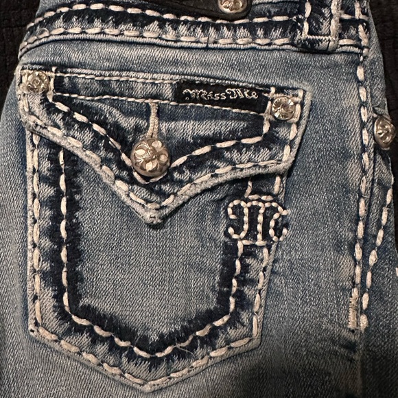 Miss Me Other - Miss Me girls Distressed Denim Jeans with Embellished Pockets